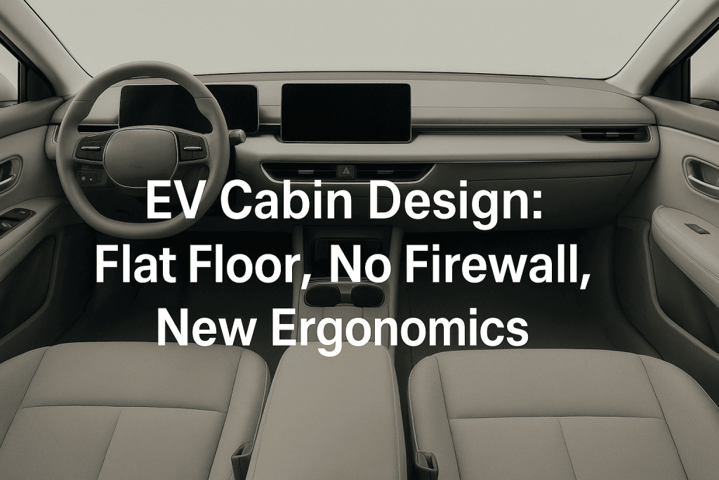 EV Cabin Design: How Losing the Tunnel and Firewall Rewrites Ergonomics