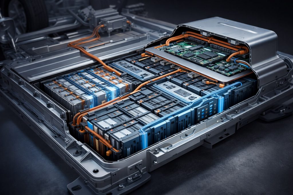 How a Modern Electric Car Battery Is Built
