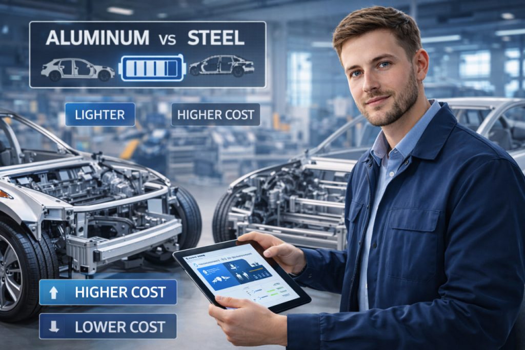Aluminum vs. Steel: How Automakers Reduce the Weight of Electric Vehicles