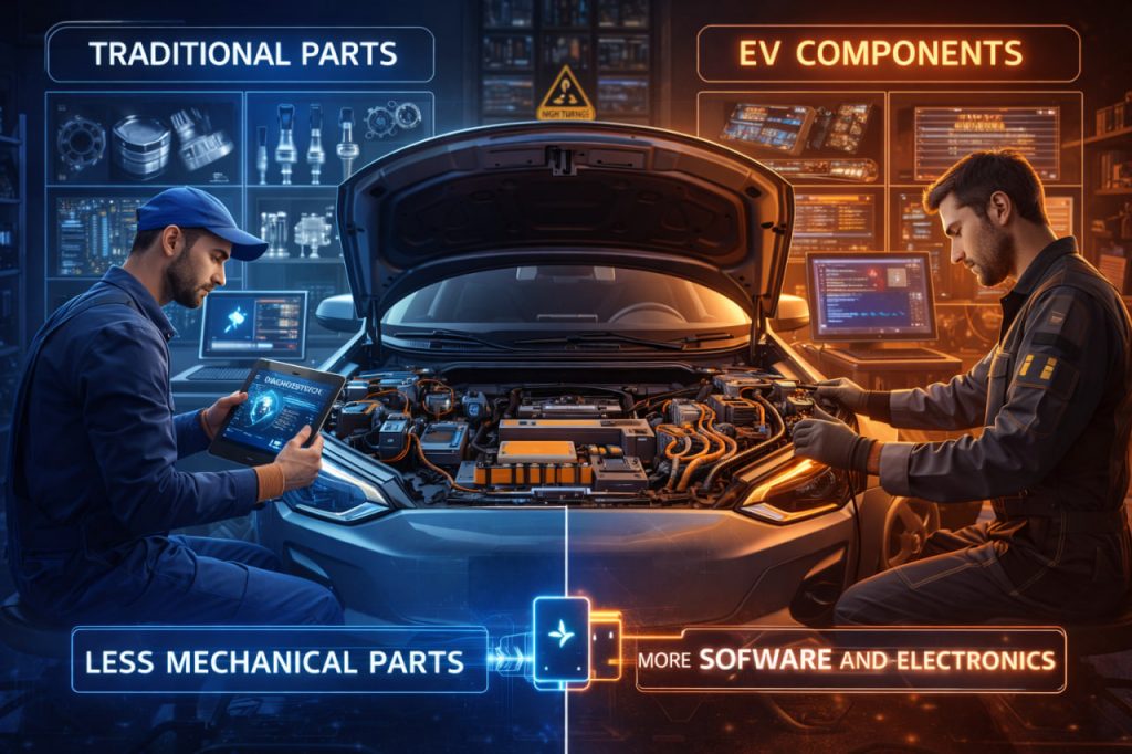 How the Parts and Service Market Is Changing with the Rise of Electric Vehicles