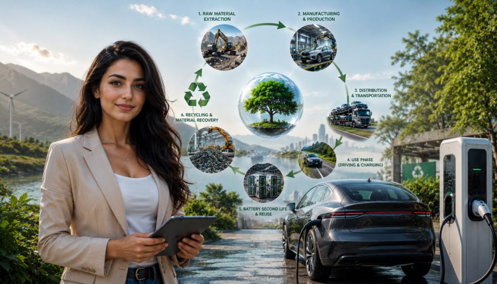 The Life Cycle of an Electric Vehicle: A Comprehensive Analysis of Environmental Sustainability