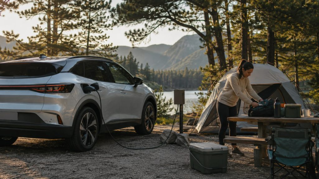 Electric Car Camping With a Tent: How to Plan a Road Trip With Reliable EV Charging