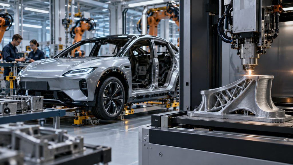 3D Printing in Electric Vehicle Manufacturing: How Additive Manufacturing Is Changing the EV Industry